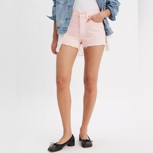 Levi's® Premium 501° ORIGINAL FIT HIGH RISE WOMEN'S SHORTS In Dusty Mauve Pink 💕
